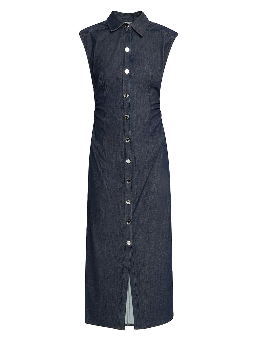 NEW Rag & Bone Airflex Leah Denim Midi-Dress in Rinse Sz 2 #MD2278